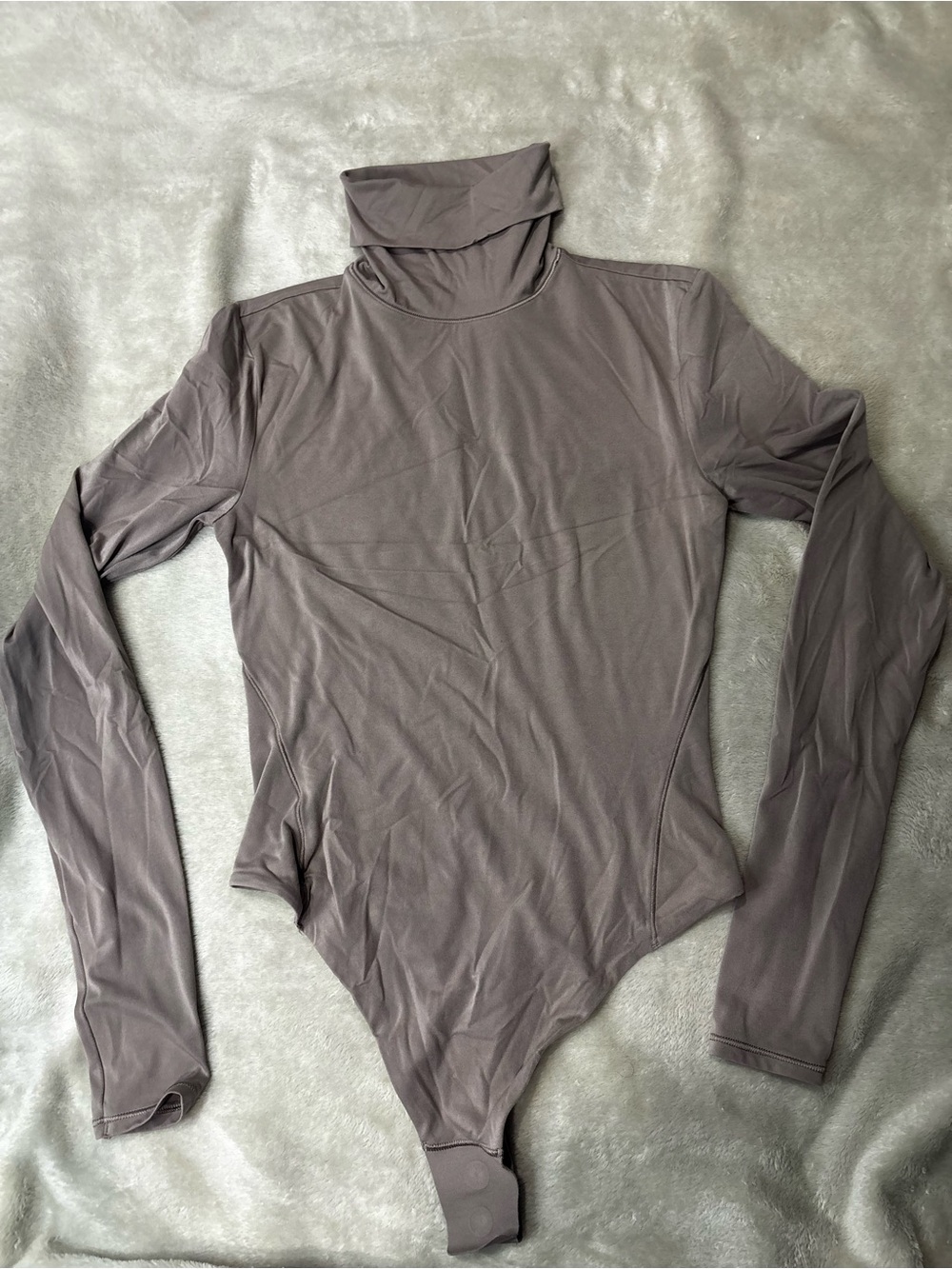 lululemon athletica Long-Sleeve Turtleneck Bodysuit in Taupe Gray